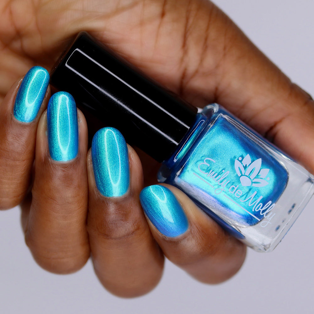 Sheer Tint Teal - A teal blue green jelly nail polish – EmilydeMolly