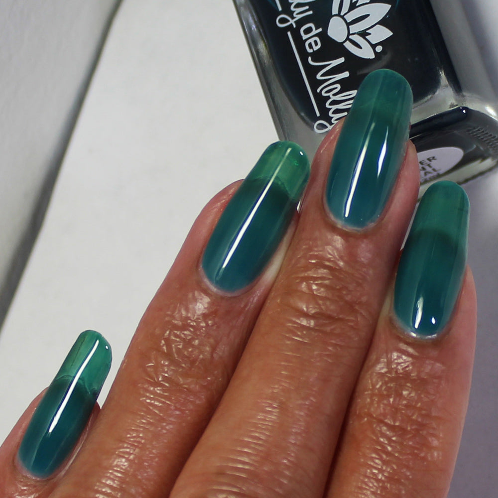 その他 milly nail Sheer Tint Teal - A teal blue green jelly nail polish – EmilydeMolly