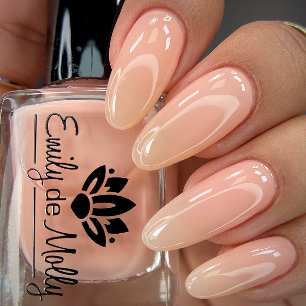 Sheer Tint Peach - A light peach jelly nail polish – EmilydeMolly