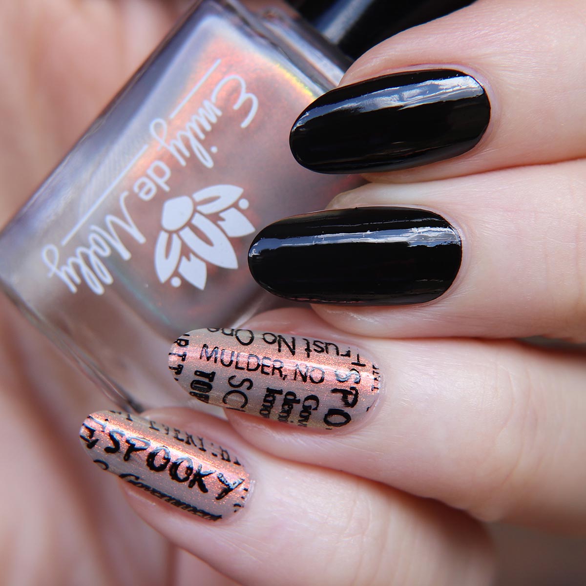 Black Stamping Polish