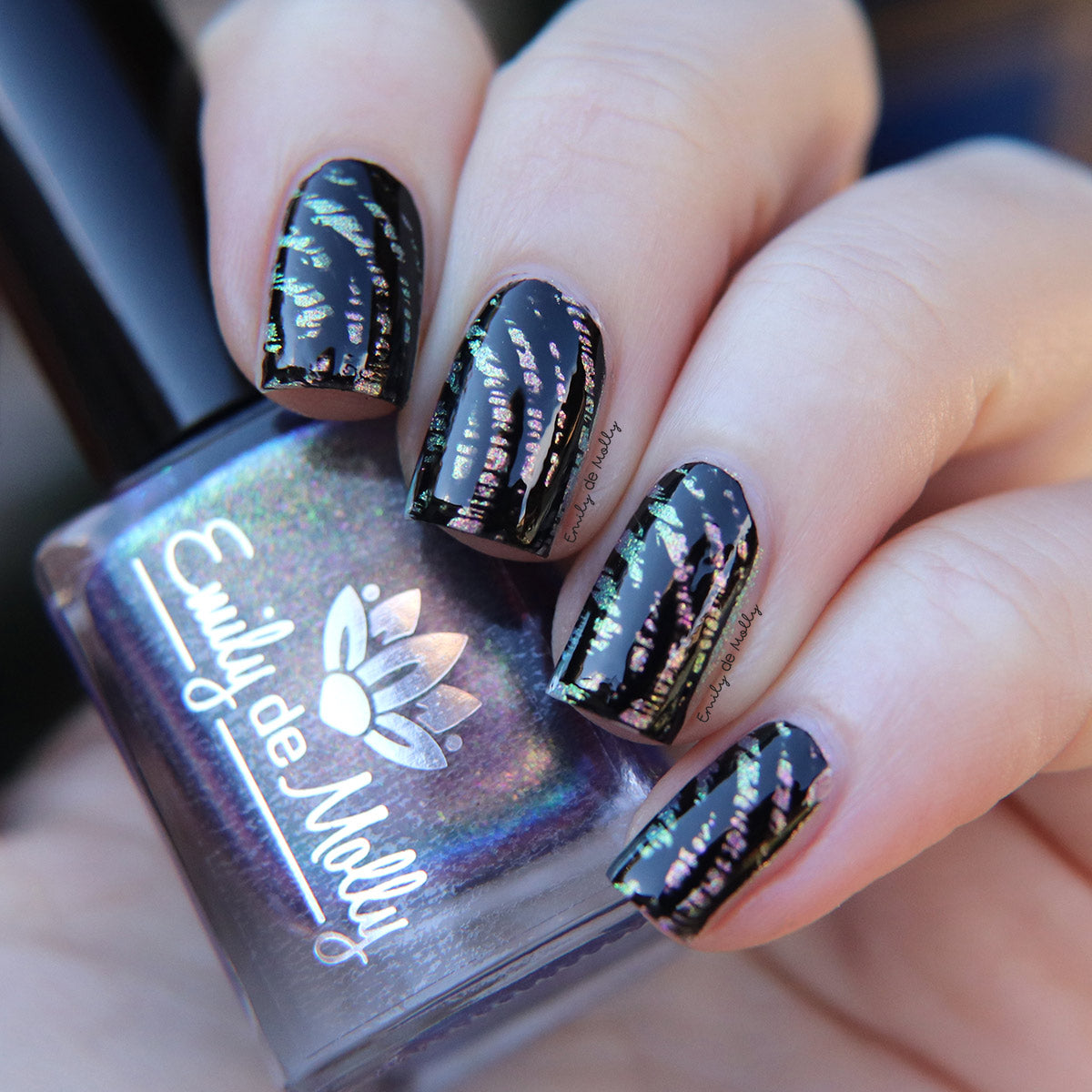 Black Stamping Polish