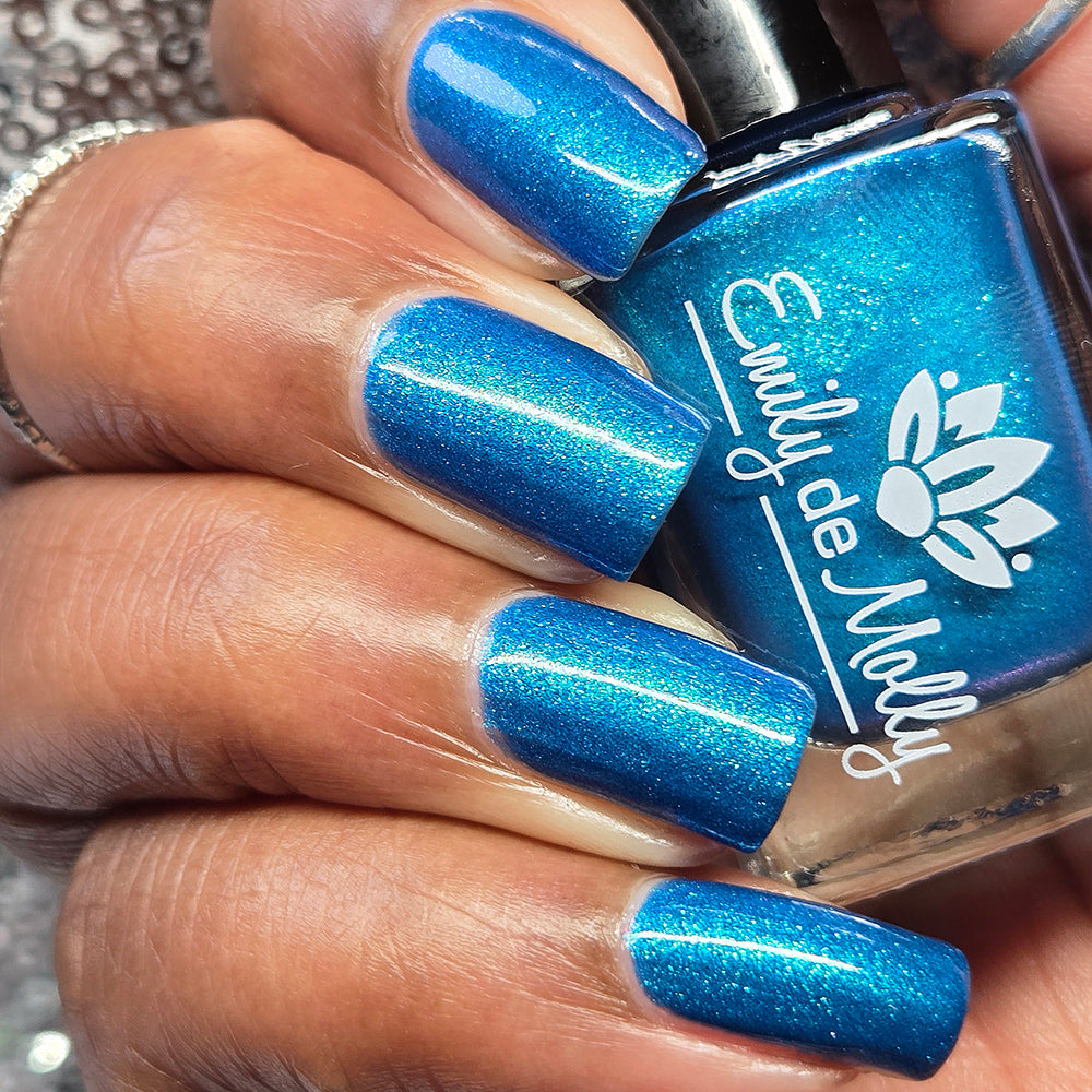 Rebel Bloom - A purple to teal blue/green thermal nail polish