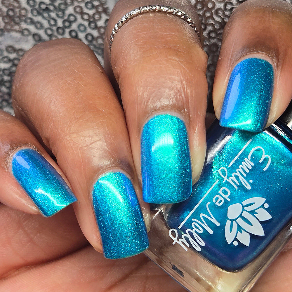 Sheer Tint Teal - A teal blue green jelly nail polish – EmilydeMolly