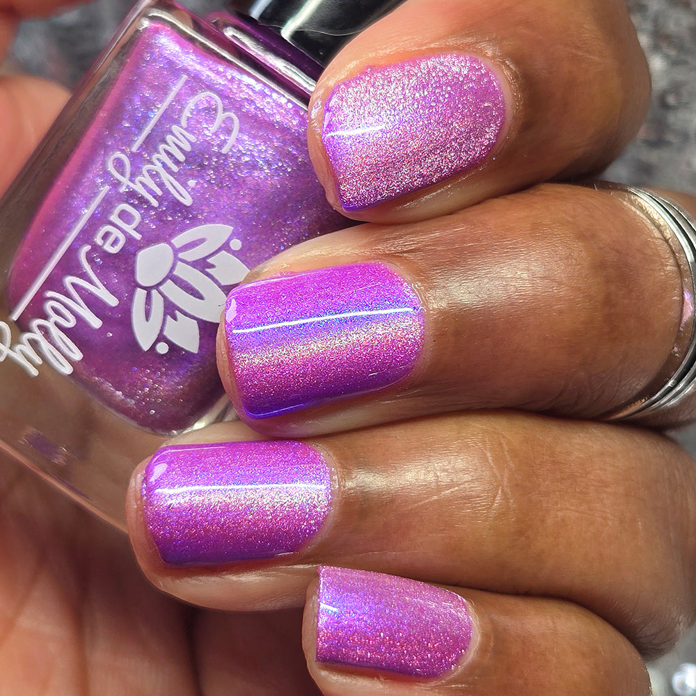 Way Too Much - A purple and silver magnetic nail polish – EmilydeMolly