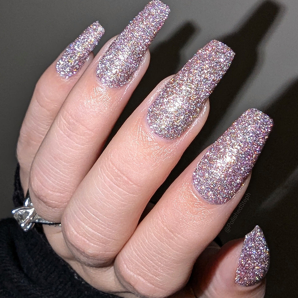 All That I Wanted - A rose gold shimmer with reflective