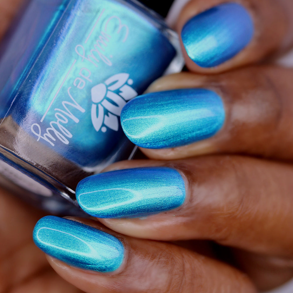 Sheer Tint Teal - A teal blue green jelly nail polish – EmilydeMolly