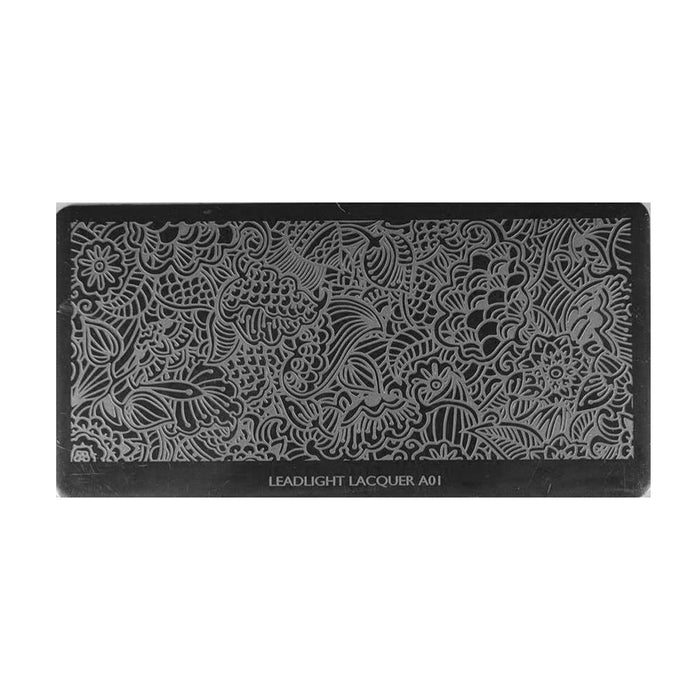 LLA01 Messy Mansion Nail Stamping Plate