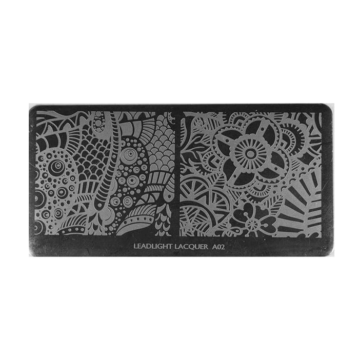 LLA02 Messy Mansion Nail Stamping Plate