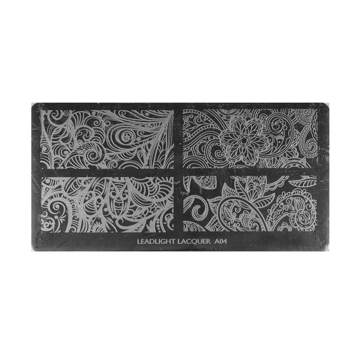 LLA04 Messy Mansion Nail Stamping Plate