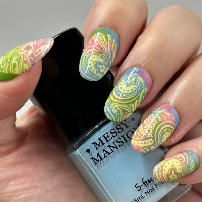 LLA05 Messy Mansion Nail Stamping Plate