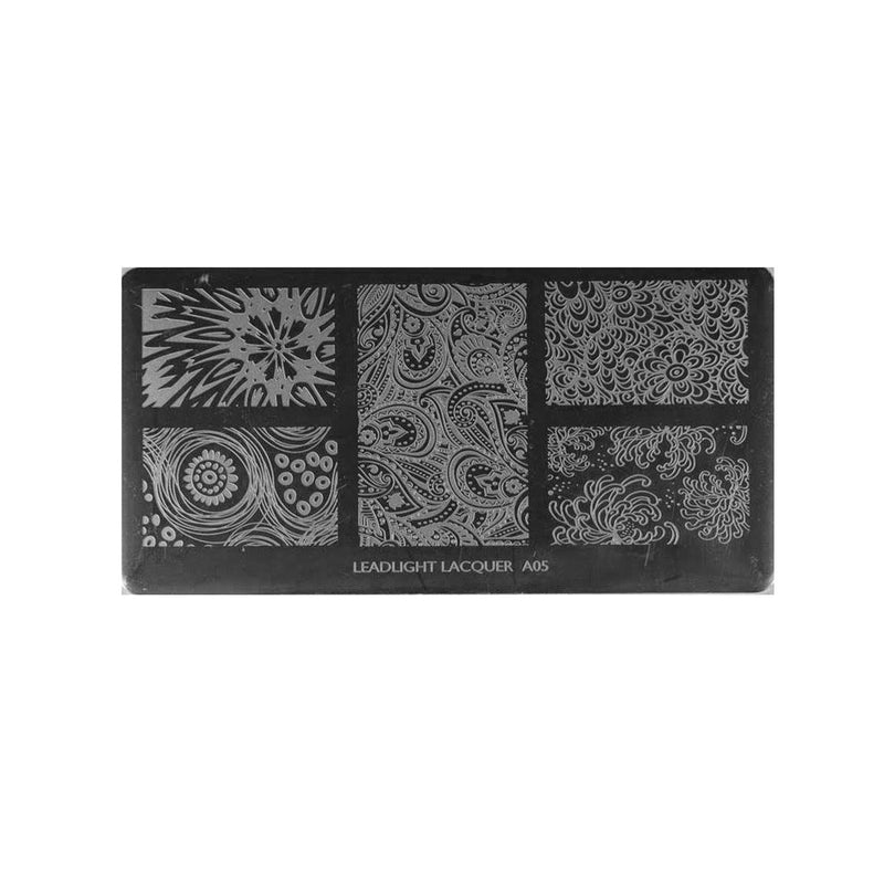 LLA05 Messy Mansion Nail Stamping Plate