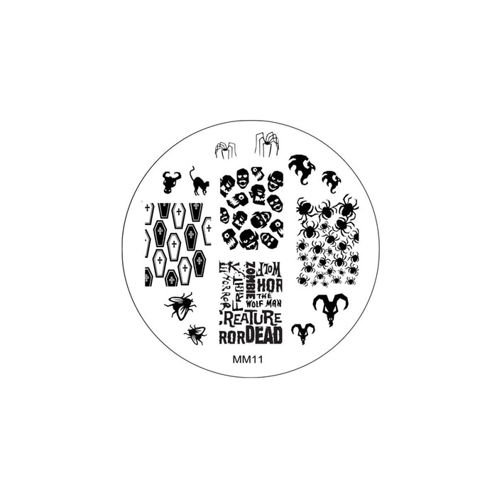 MM11 Messy Mansion Nail Stamping Plate