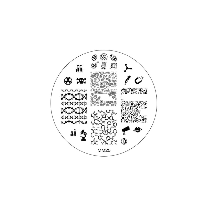 MM25 Messy Mansion Nail Stamping Plate