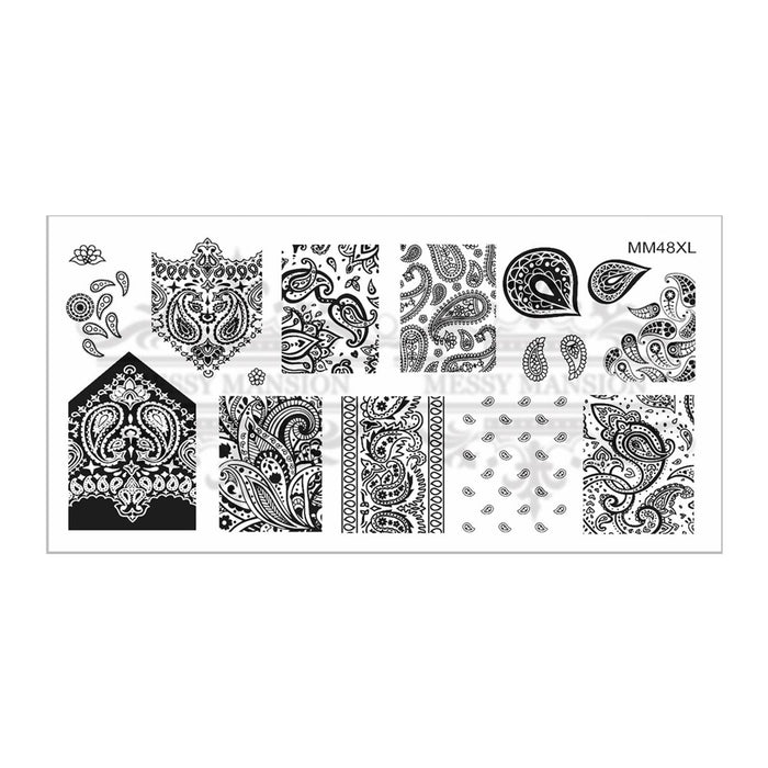 MM48XL Messy Mansion Nail Stamping Plate