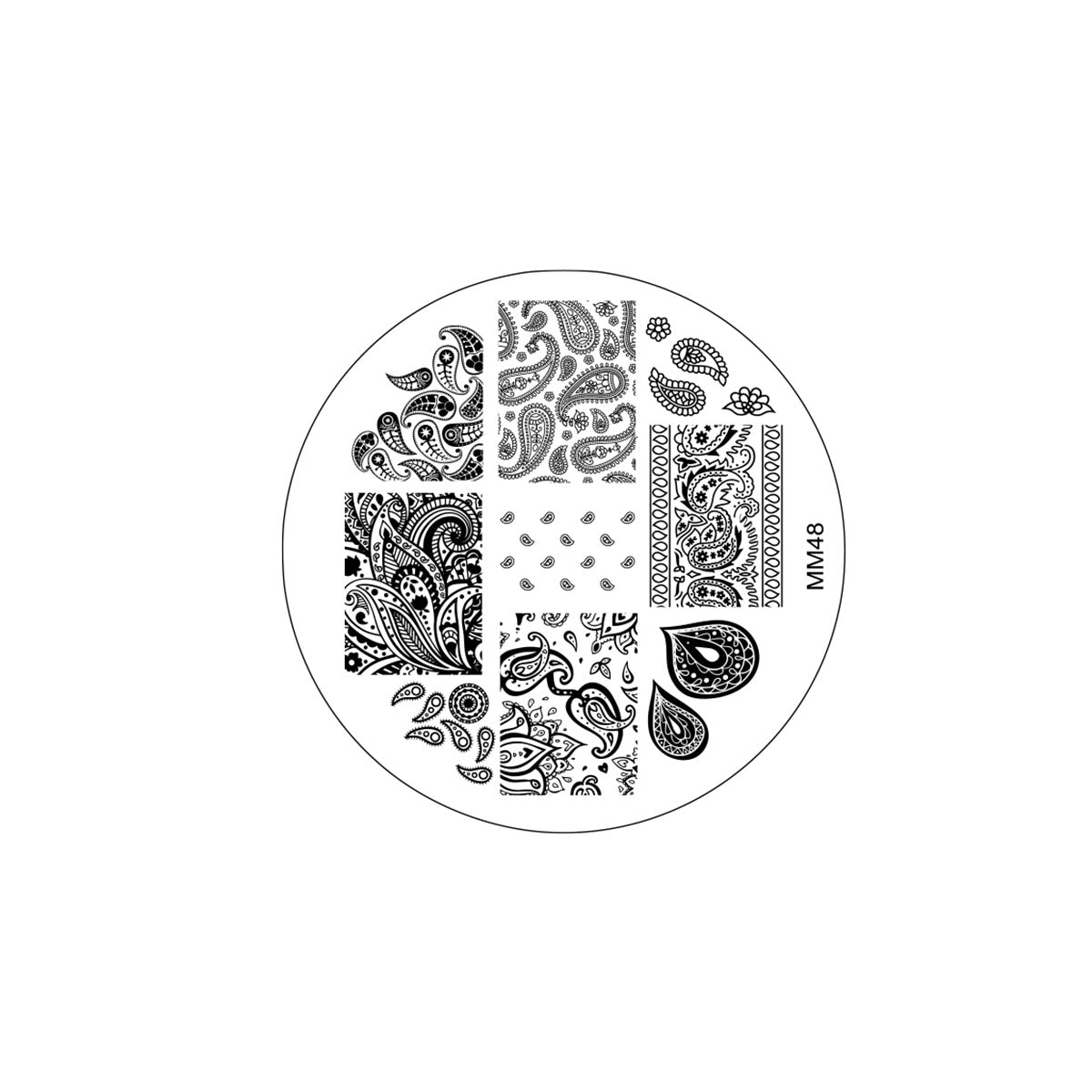 MM48 Messy Mansion Nail Stamping Plate