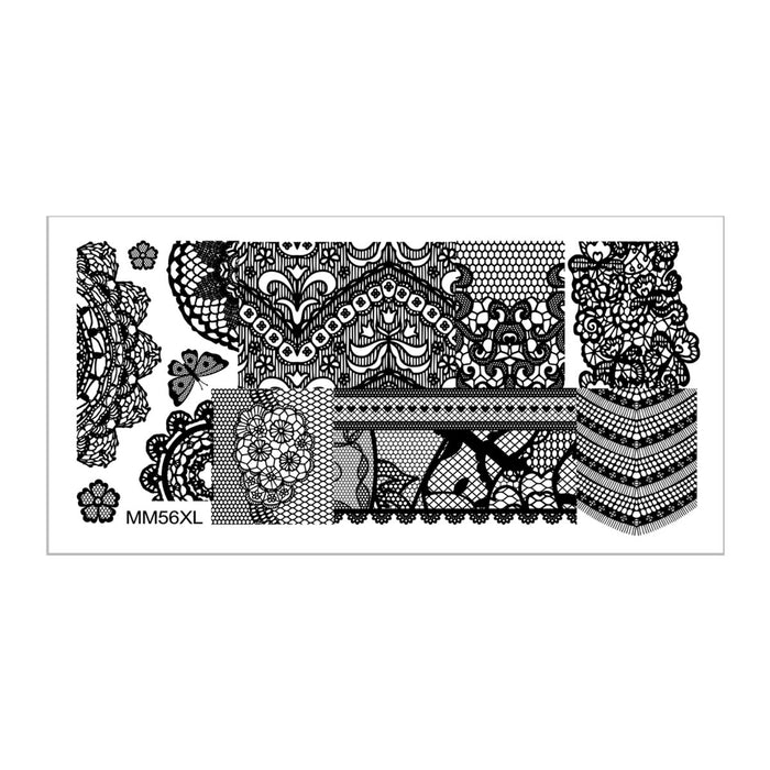 MM56XL Messy Mansion Nail Stamping Plate