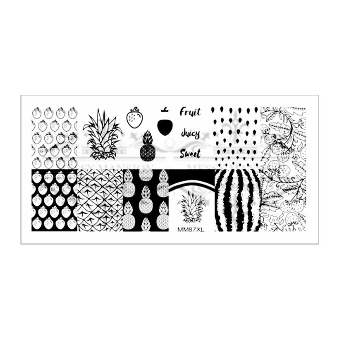 MM87XL Messy Mansion Nail Stamping Plate
