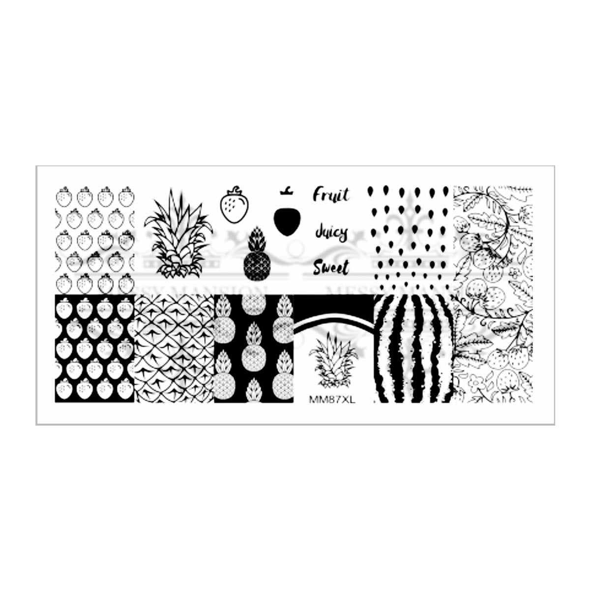 MM87XL Messy Mansion Nail Stamping Plate