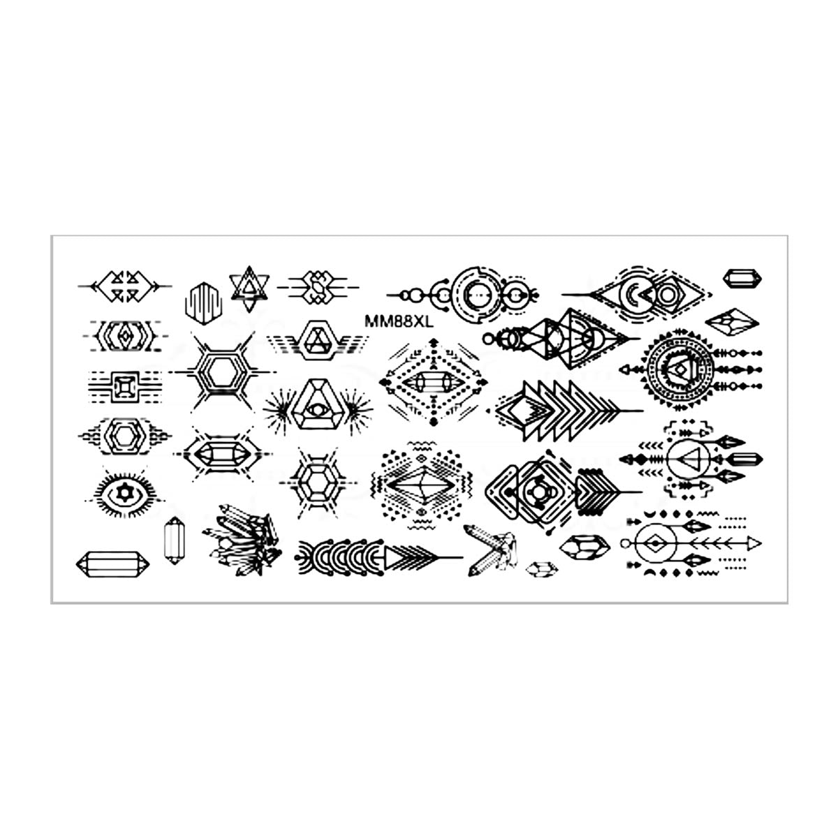 MM88XL Messy Mansion Nail Stamping Plate