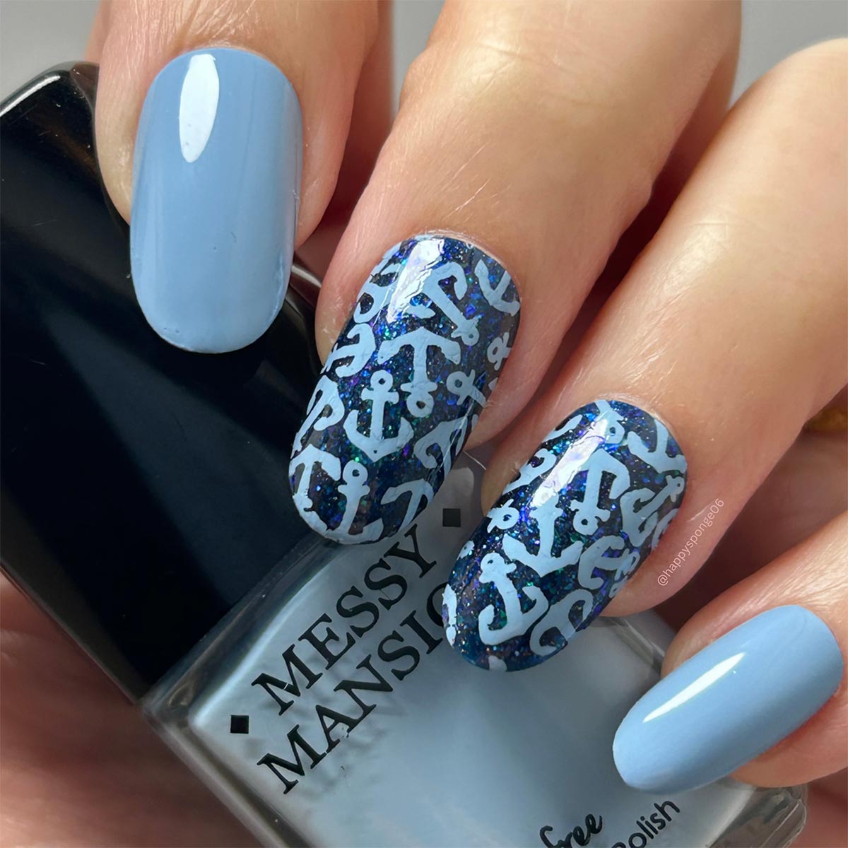 Hydrangea Blue -  Blue Nail Stamping Polish