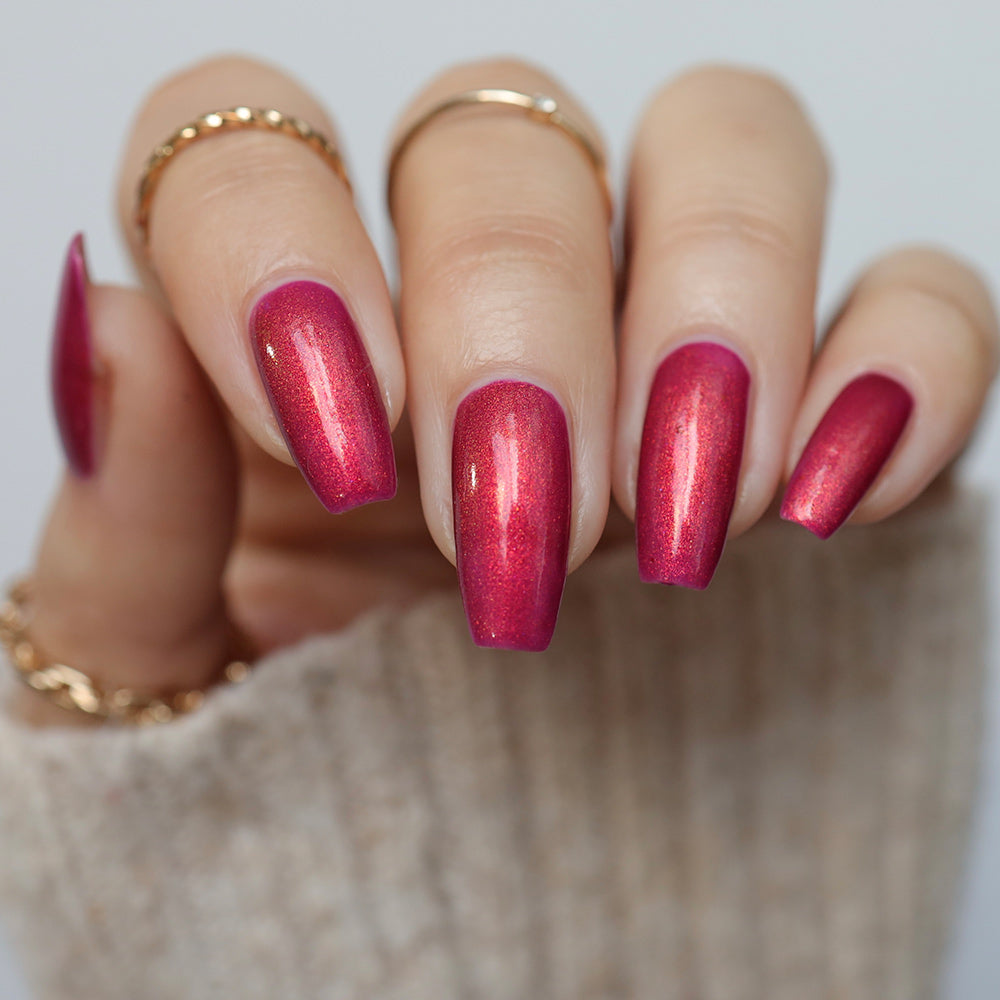 Hear The Silence - A purple nail polish with shifting aurora