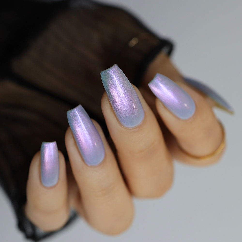 Second Chance - A light cornflower blue nail polish with shimmer