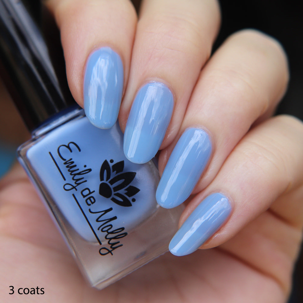 Sheer Tint Powder Blue - A light cornflower blue jelly nail polish