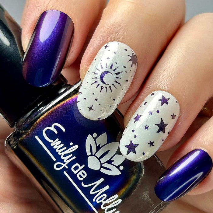 Blue / Purple / Copper – multichrome stamping polish – LIMITED