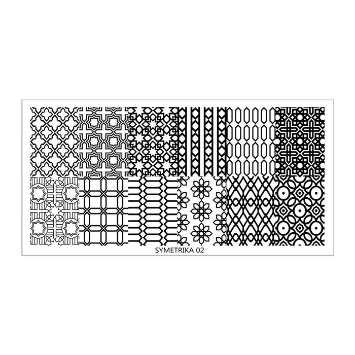 SY02 Messy Mansion Nail Stamping Plate