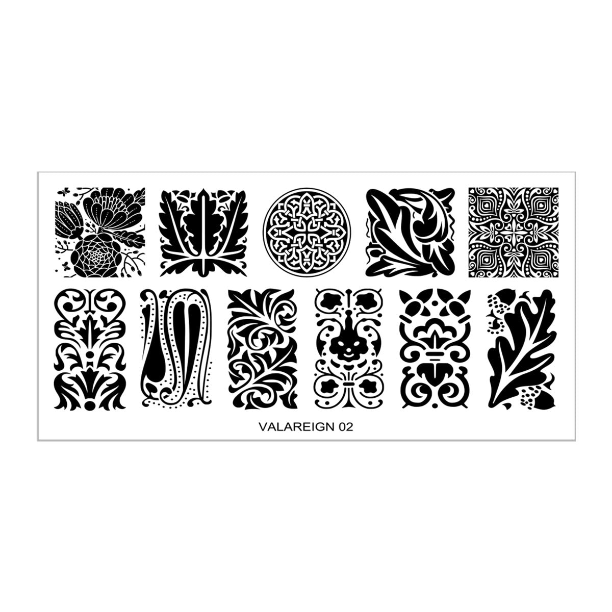 Valareign 02 Messy Mansion Nail Stamping Plate