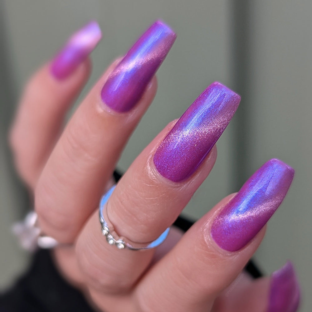 Way Too Much - A purple and silver magnetic nail polish – EmilydeMolly