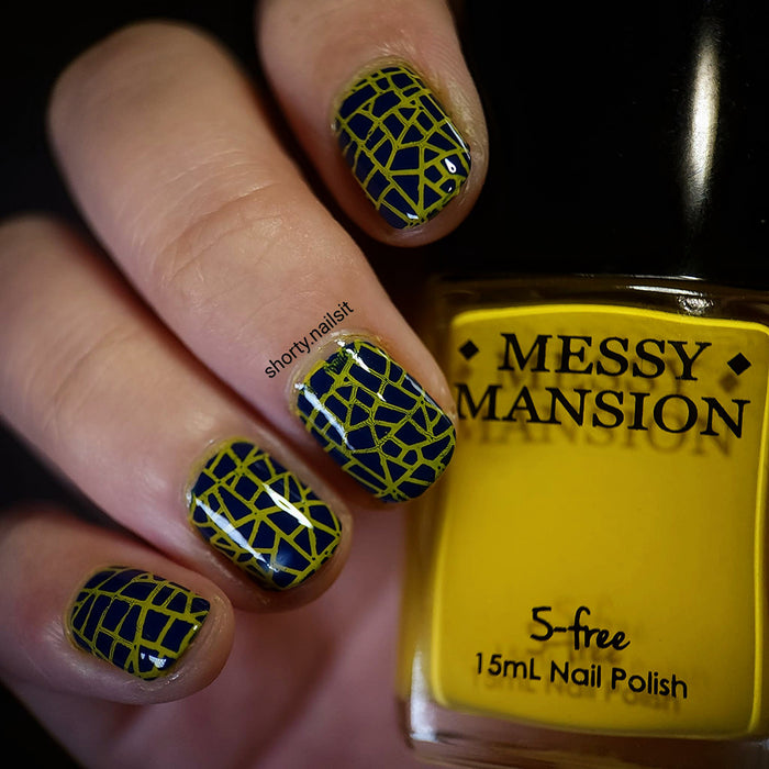 SY05 Messy Mansion Nail Stamping Plate