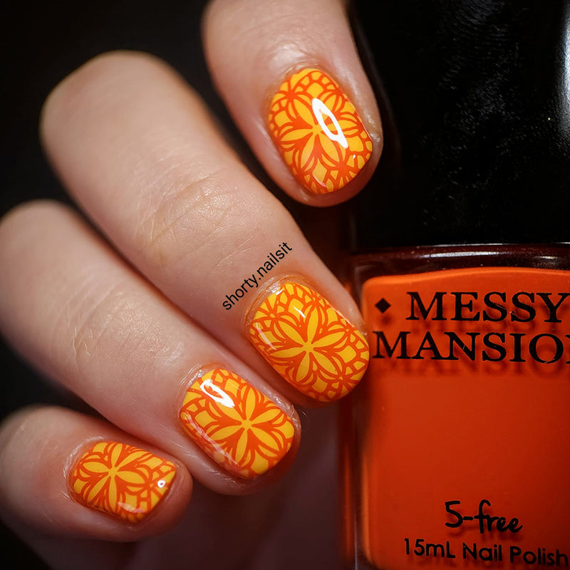 SY09 Messy Mansion Nail Stamping Plate