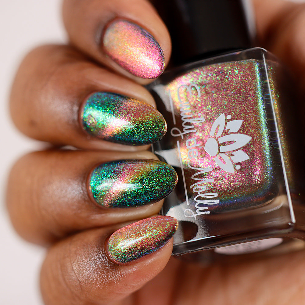 Breath Of Life - A black shimmer nail polish with magnetic effect