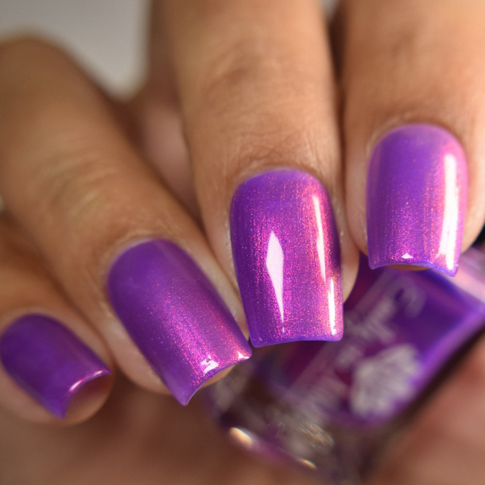 Ultravibe - A bright purple nail polish with shifting shimmer