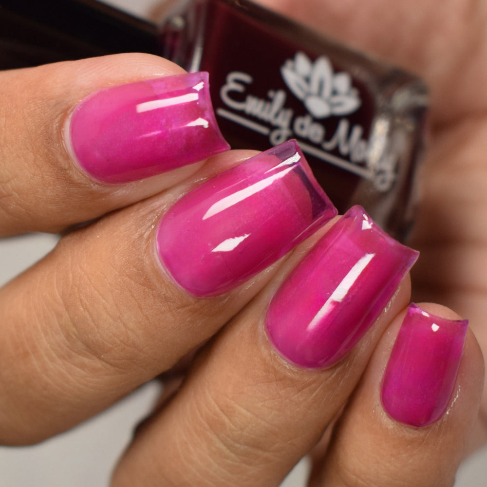 Sheer Tint Mulberry - A deep red jelly nail polish – EmilydeMolly