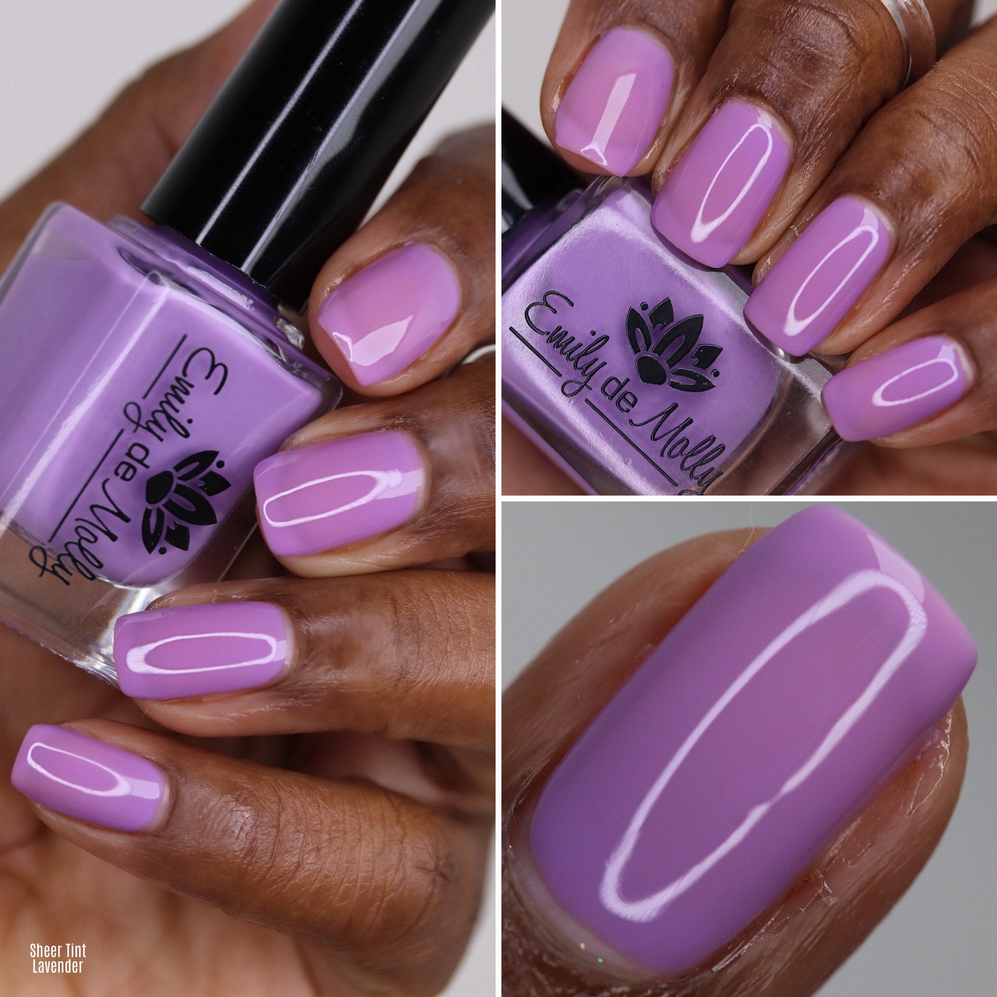 Sheer Tint Lavender - A light purple jelly nail polish – EmilydeMolly
