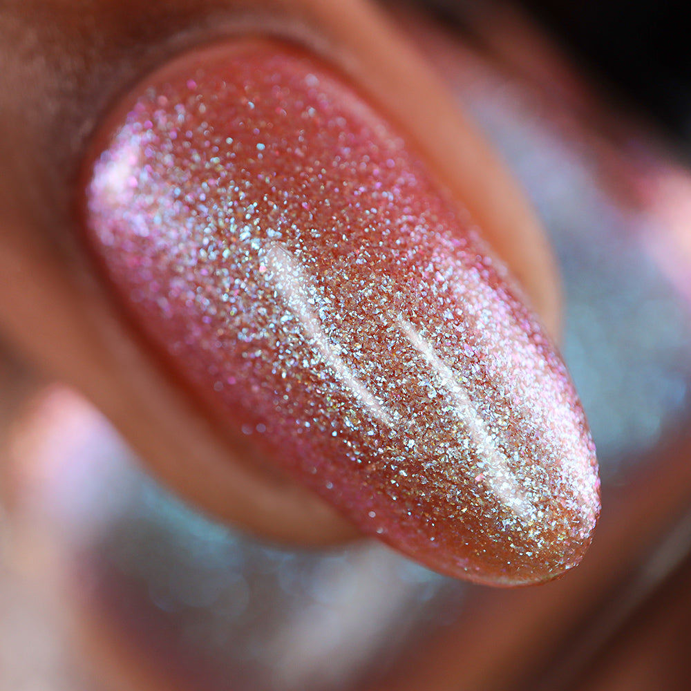 Dirty Mirror - A dusty blue nail polish with shimmer – EmilydeMolly