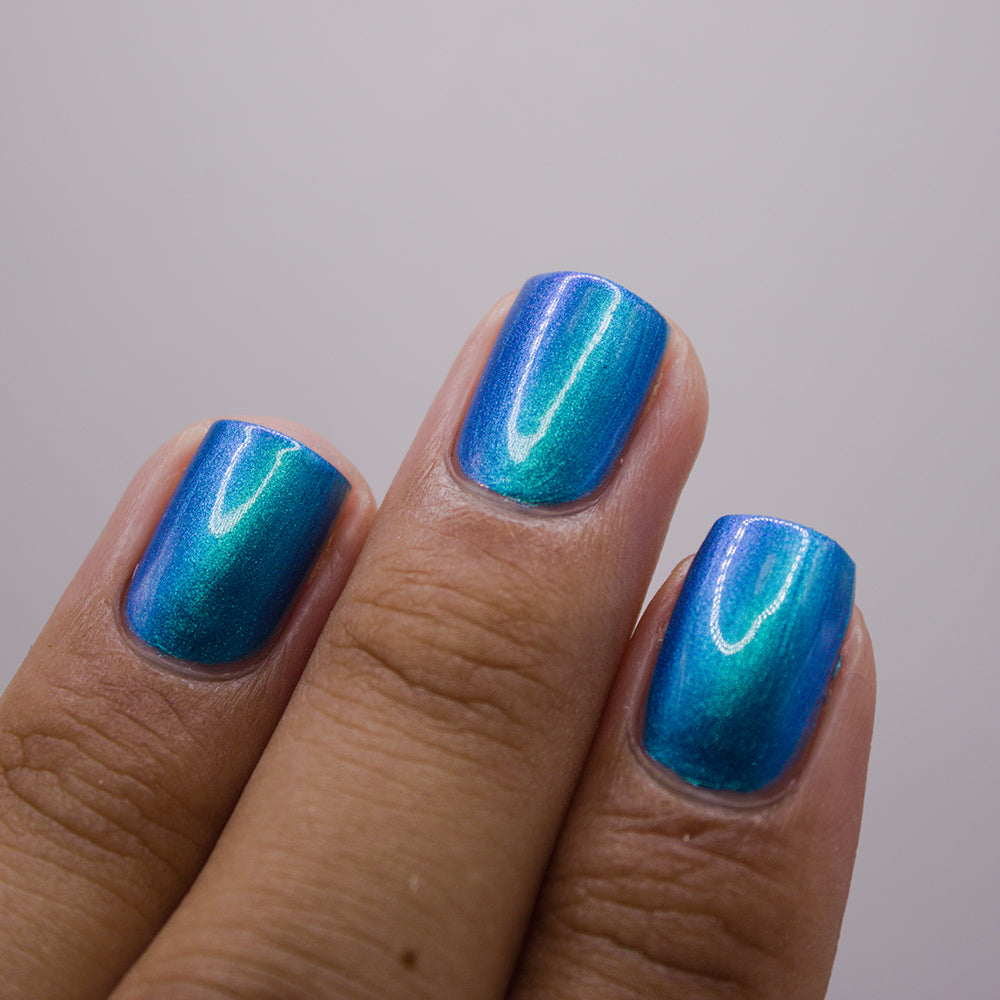 Sheer Tint Teal - A teal blue green jelly nail polish – EmilydeMolly