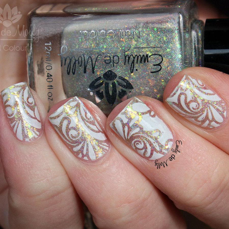 White Stamping Polish